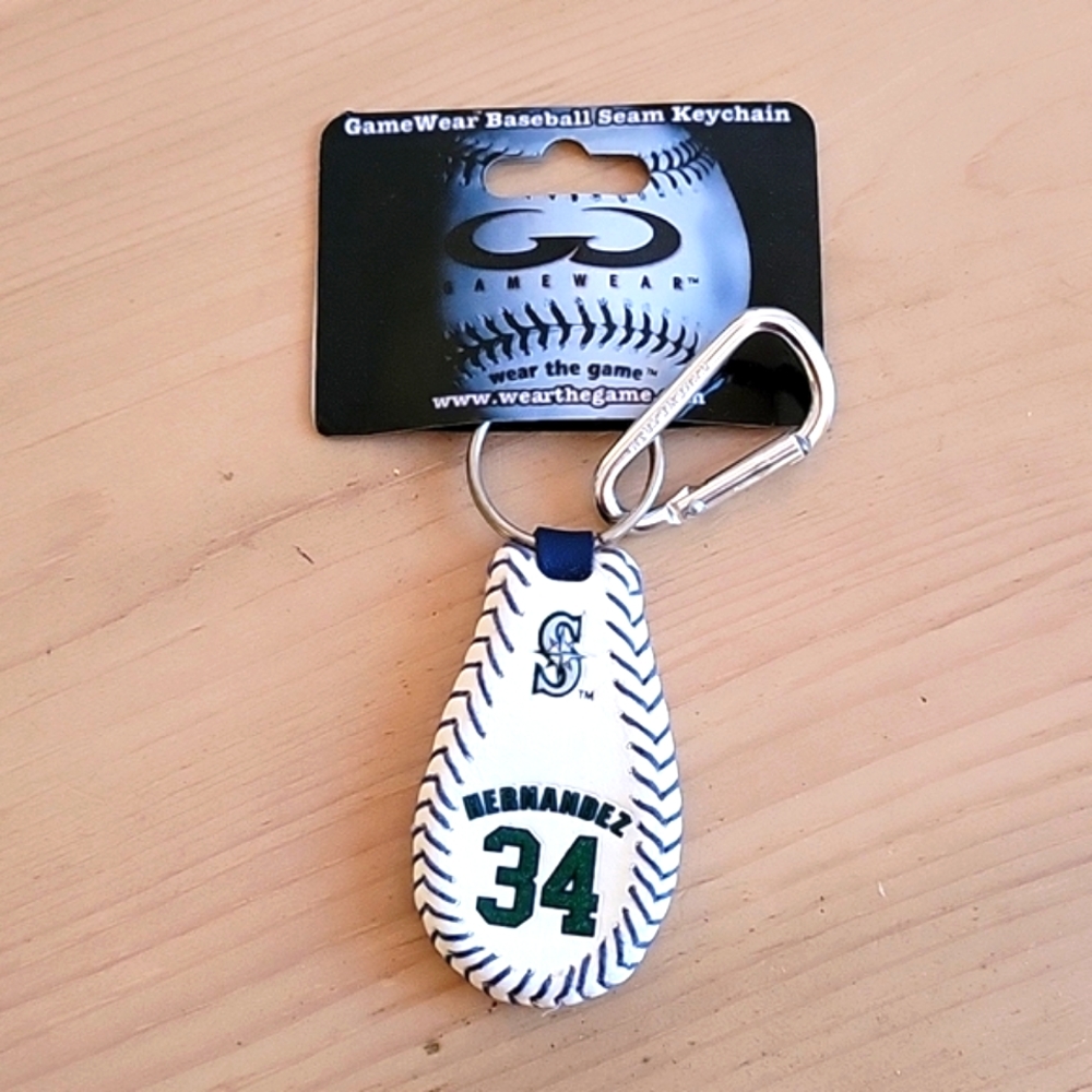 Seattle Mariners Hernandez #34 Keychain Fob